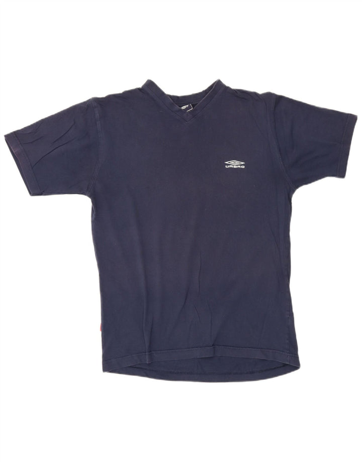 Ανδρικό T-Shirt Umbro Top από μεσαίο μπλε ναυτικό βαμβακερό