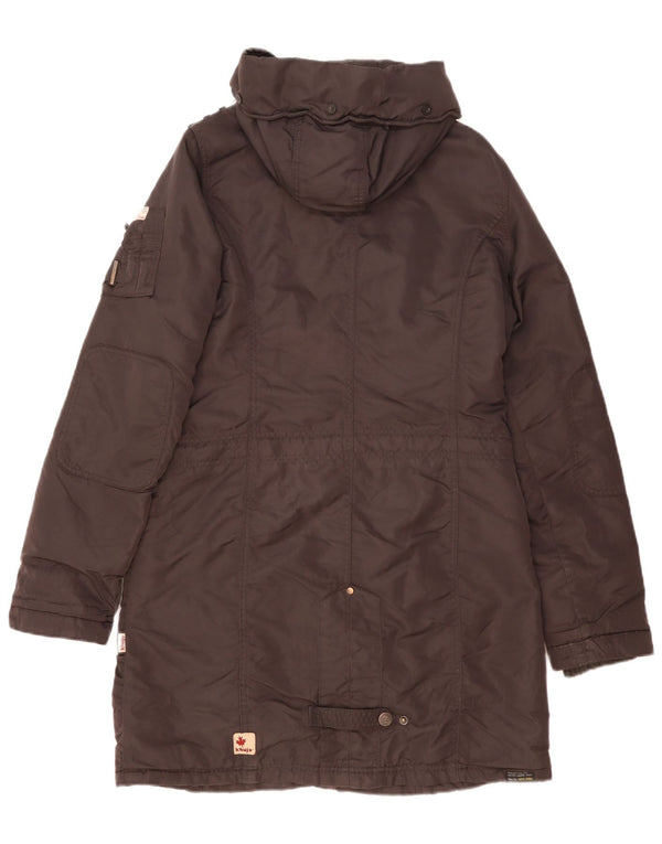 KHUJO Ανδρικό παλτό με κουκούλα αντιανεμικό UK 38 Medium Grey Nylon