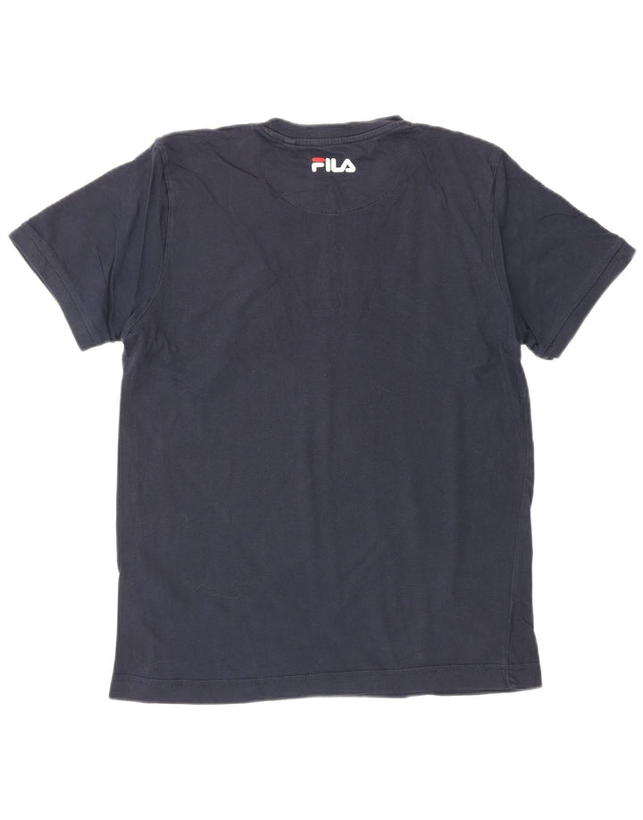 Ανδρικό γραφικό T-Shirt FILA Top Small Navy Blue