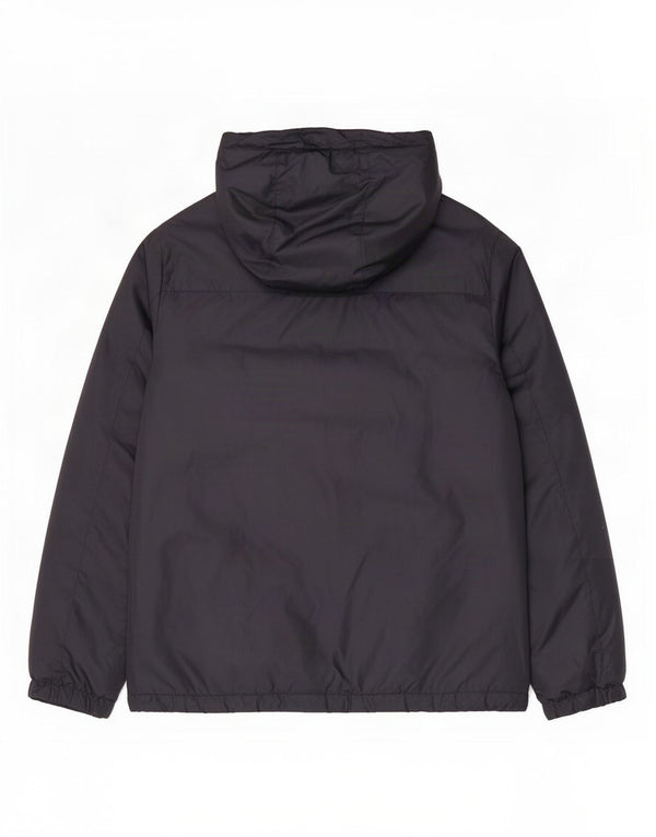 Vintage Ανδρικό μπουφάν με κουκούλα UK 42 XL μαύρο πολυεστέρα