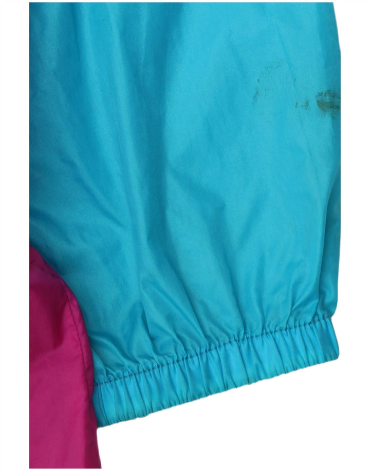 Vintage ανδρικό γραφικό μπουφάν σκι UK 46/48 2XL Blue Colorblock Polyamide