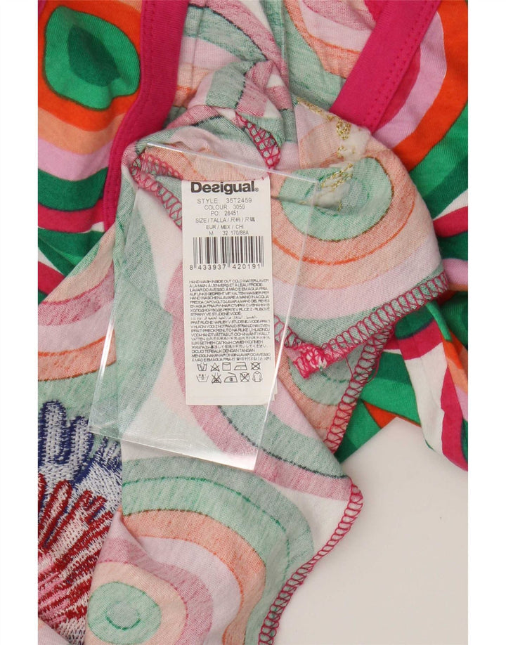 Γυναικείο γραφικό γιλέκο Desigual Top UK 12 Medium πολύχρωμο γεωμετρικό