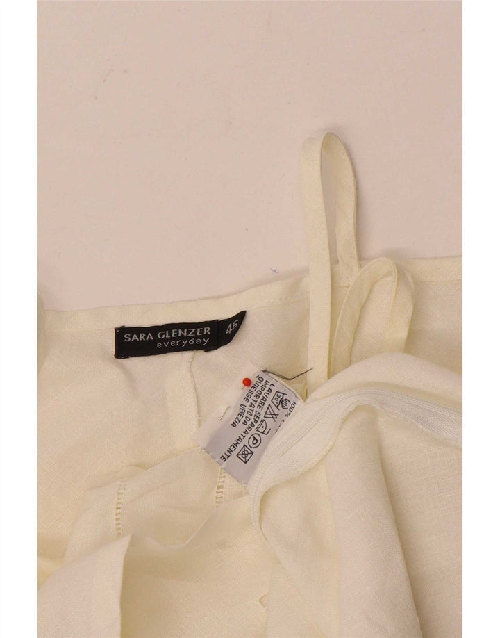 Sara Glenzer Γυναικεία Cami Top IT 46 Λευκό Λευκό Λευκό
