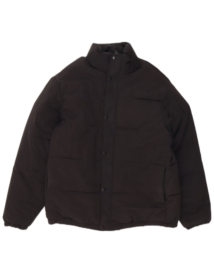 Zara Ανδρικό μπουφάν με επένδυση UK 42 XL μαύρο πολυεστέρα