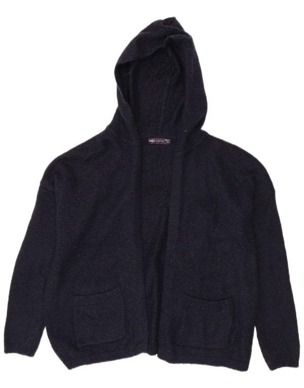 Γυναικεία ζακέτα με κουκούλα Marks & Spencer UK 14 Medium Navy Blue