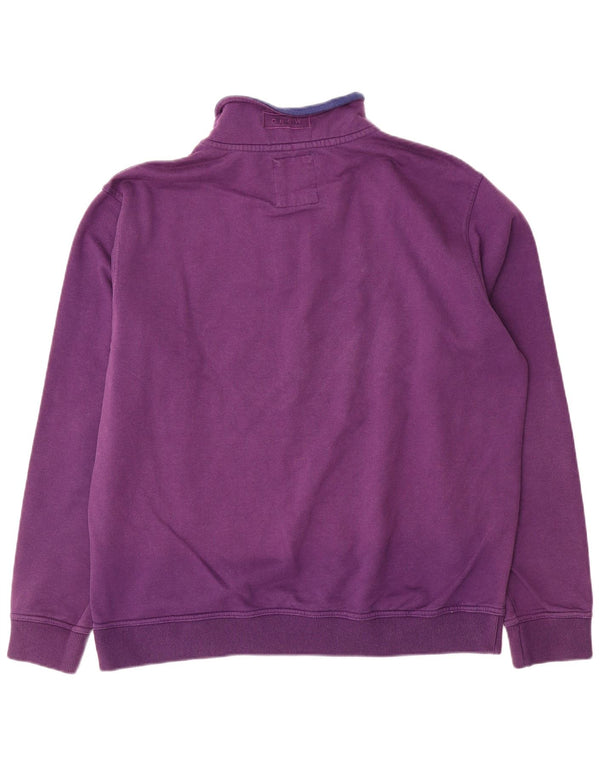 Ανδρικό φούτερ με φερμουάρ Crew Clothing Jumper 2XL Μωβ βαμβακερό