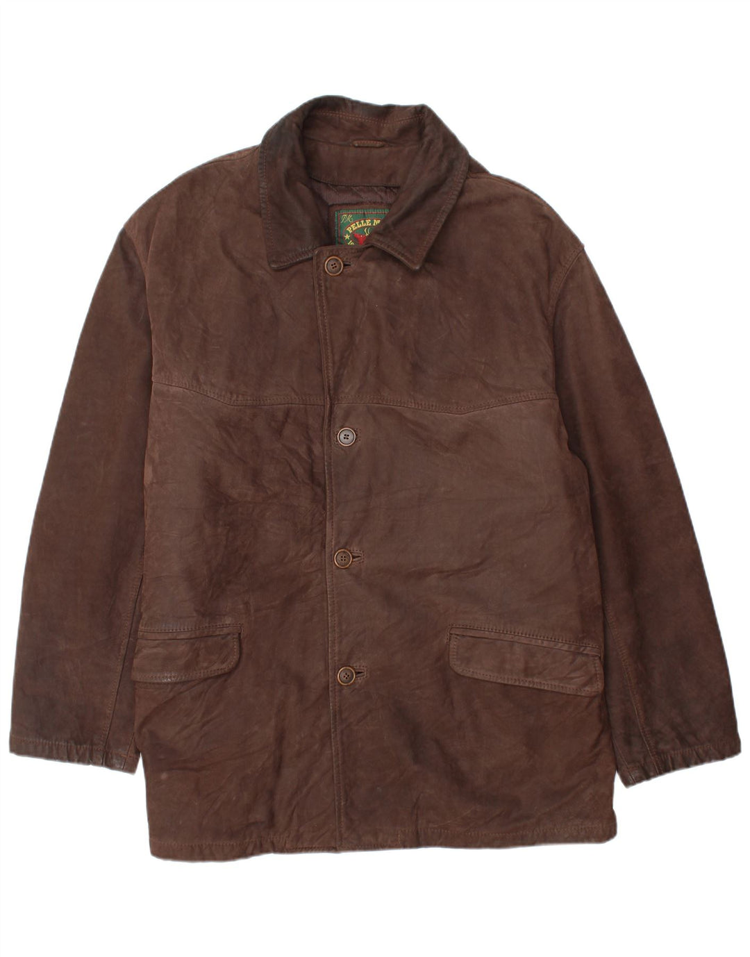 Pelle Moda Ανδρικό Δερμάτινο Μπουφάν IT 54 2XL Καφέ Δερμάτινο