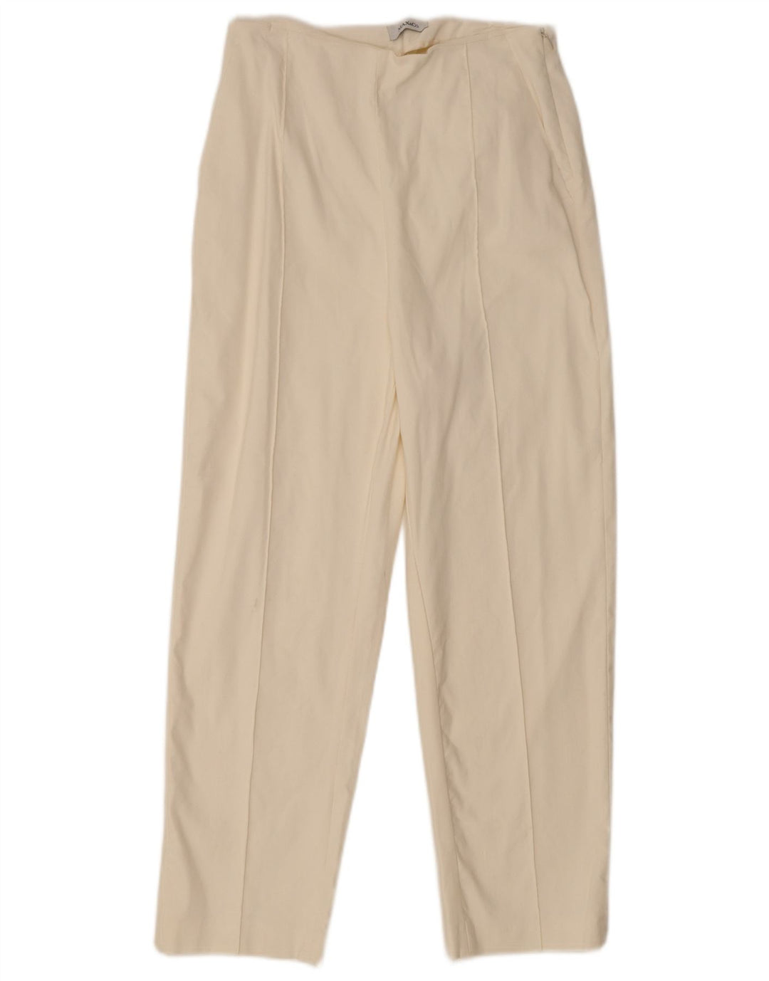 Max & Co. Γυναικείο κωνικό cropped παντελόνι W28 L25 Off White