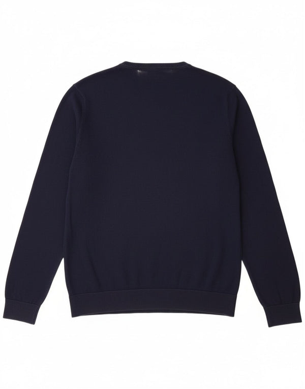 Tommy Hilfiger Mens V-Neck Jumper Sweater 2XL Navy Blue Cotton