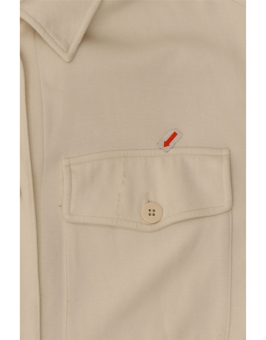 Massimo Dutti Γυναικείο πουκάμισο μεγάλου μεγέθους UK 10 Small Off White Nylon