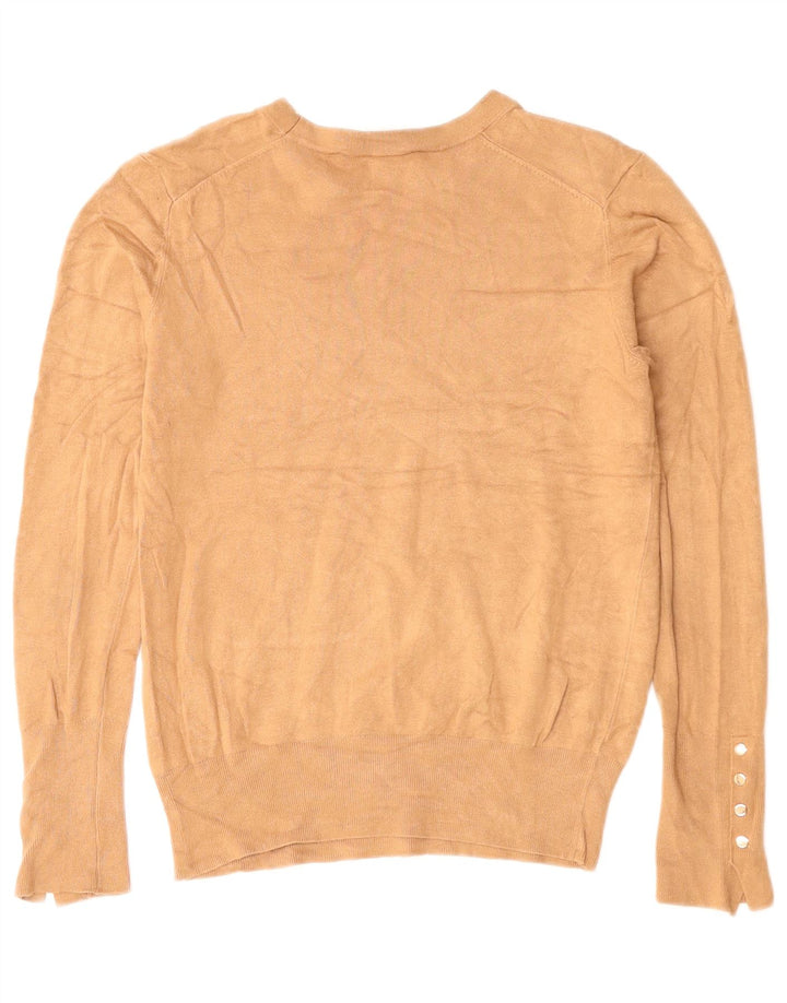 ZARA Γυναικείο πουλόβερ με λαιμόκαυστο UK 12 μεσαίο καφέ βισκόζη