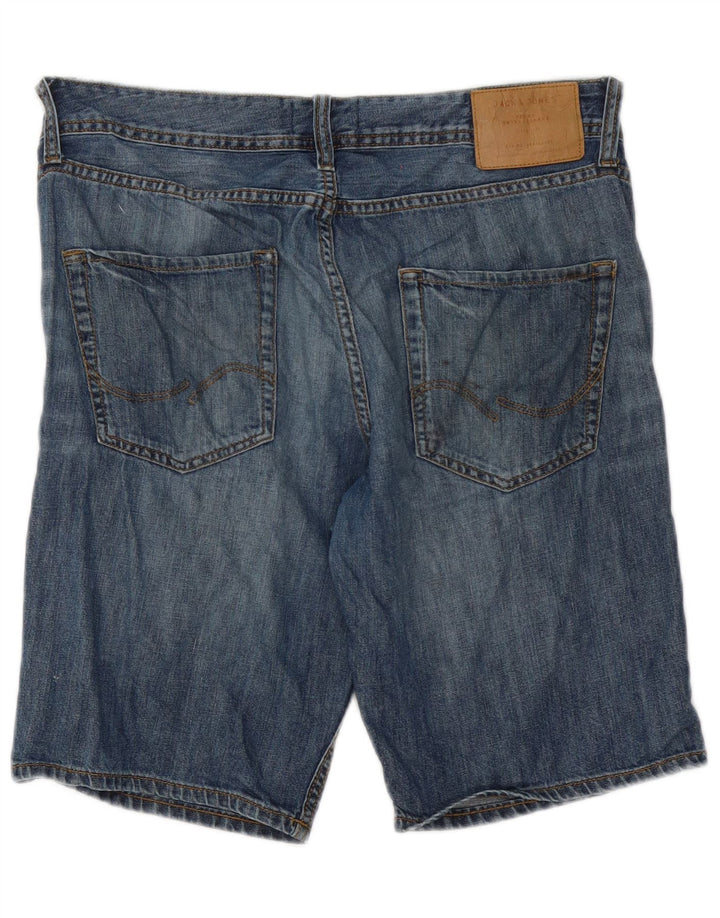 Jack & Jones Ανδρικό τζιν σορτς με κανονική εφαρμογή μεσαίο W32 μπλε βαμβακερό