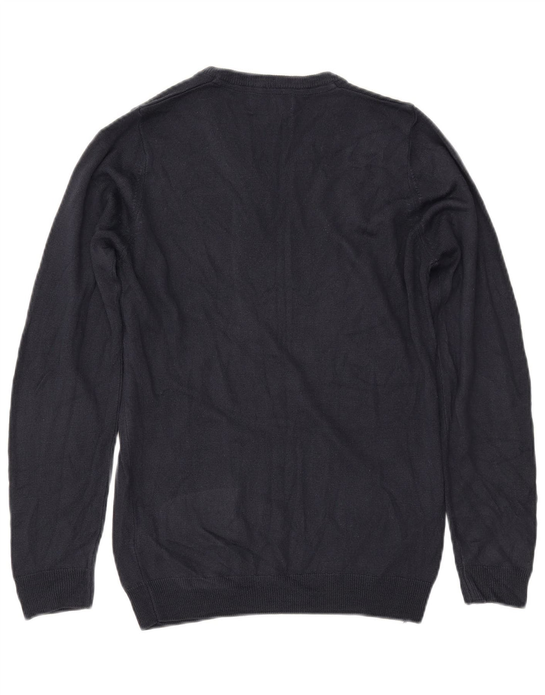 MARKS & SPENCER Γυναικείο πουλόβερ με λαιμόκοψη με V λαιμόκοψη UK 10 Small Navy Blue Acrylic