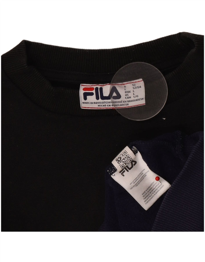 Ανδρικό γραφικό φούτερ Fila Jumper Μεγάλο πολύχρωμο βαμβακερό χρώμα