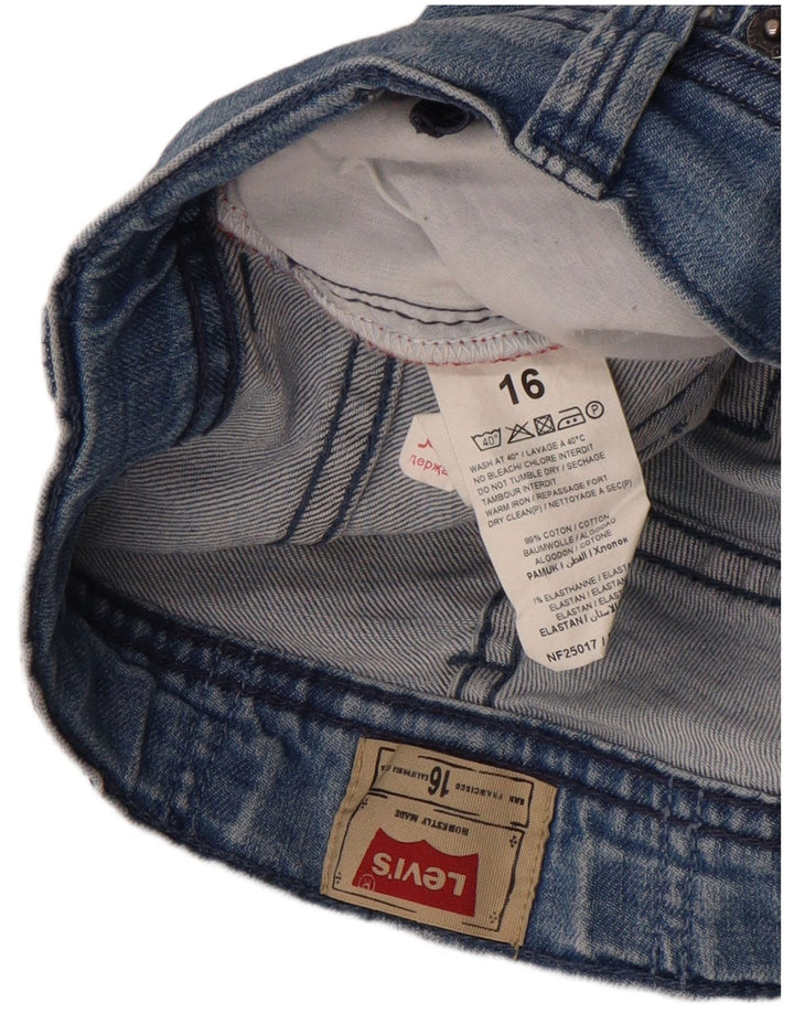 Levi's Boys Capri Jeans 15-16 ετών W30 L16 Μπλε βαμβακερό