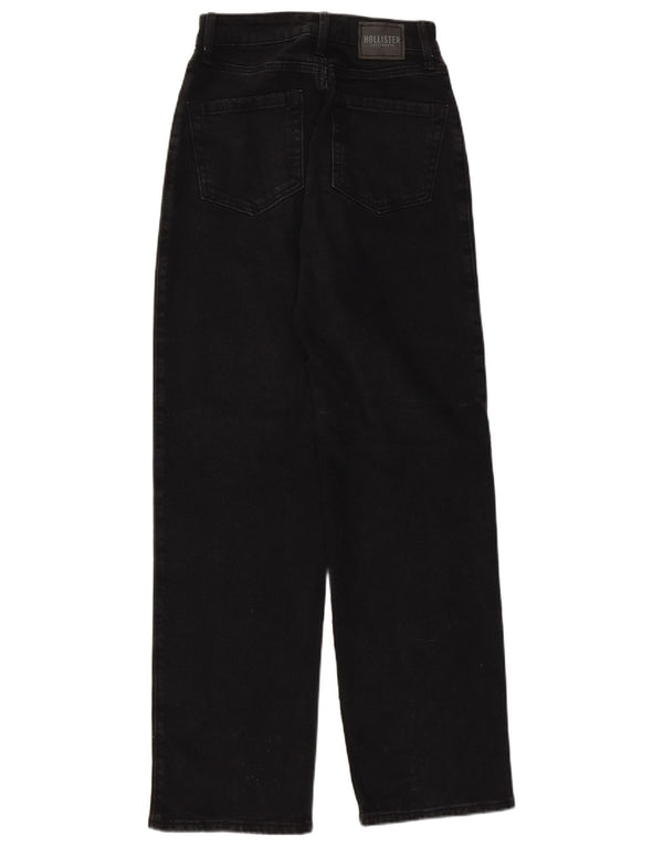 Hollister Γυναικείο Dad Ψηλόμεσο Τζιν US 0 XS W24 L29 Μαύρο βαμβακερό