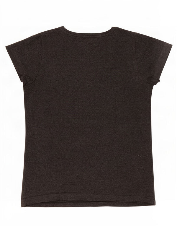 Diesel Γυναικείο γραφικό T-Shirt Top UK 10 Small Grey