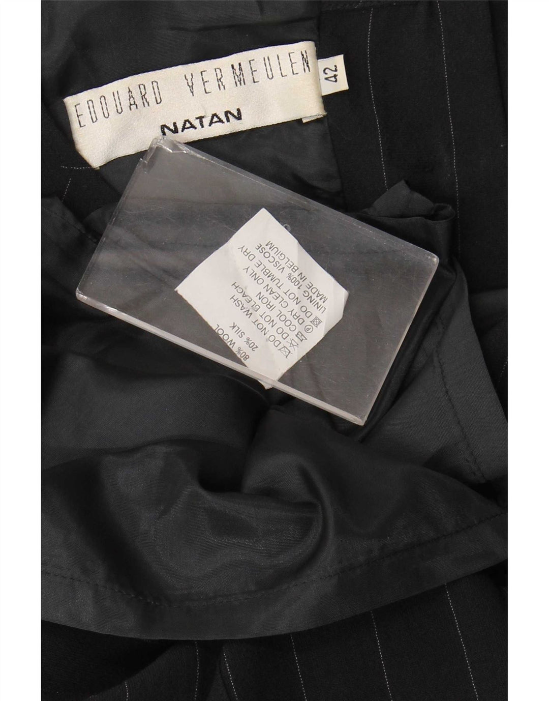 Vintage Γυναικείο Maxi Φόρεμα IT 42 Μαλλί με ρίγες μεσαίου μπλε ναυτικού