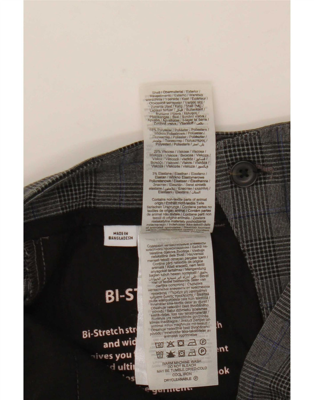 Jack & Jones Ανδρικό Marco Slim Suit Παντελόνι W28 L30 Grey Check Polyester