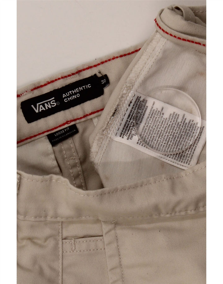 Vans Ανδρικό παντελόνι Chino Loose Fit W30 L29 Beige Polyester