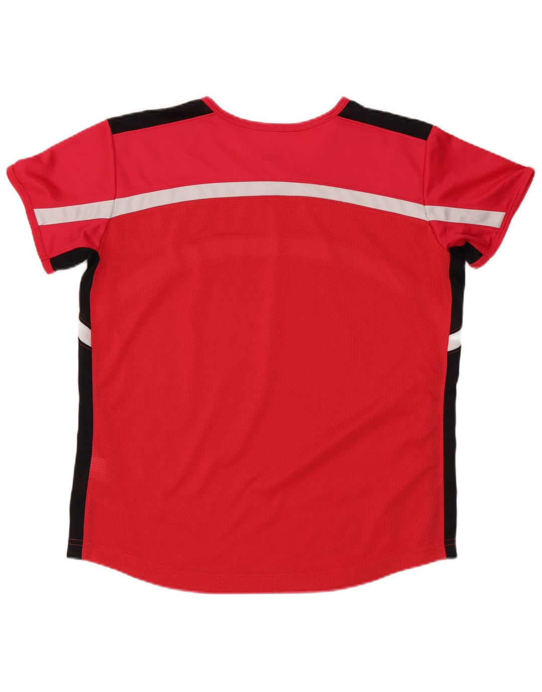 Γυναικείο μπλουζάκι Nike Dri Fit Top US 8/10 μεσαίου κόκκινου χρώματος πολυεστέρας