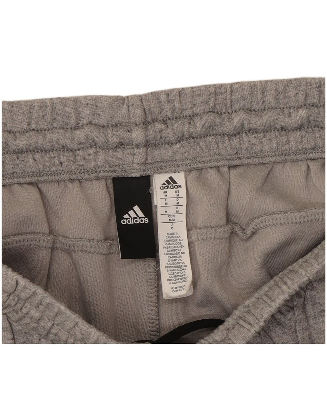 Ανδρική αθλητική φόρμα Adidas, βαμβακερό μεσαίο γκρι