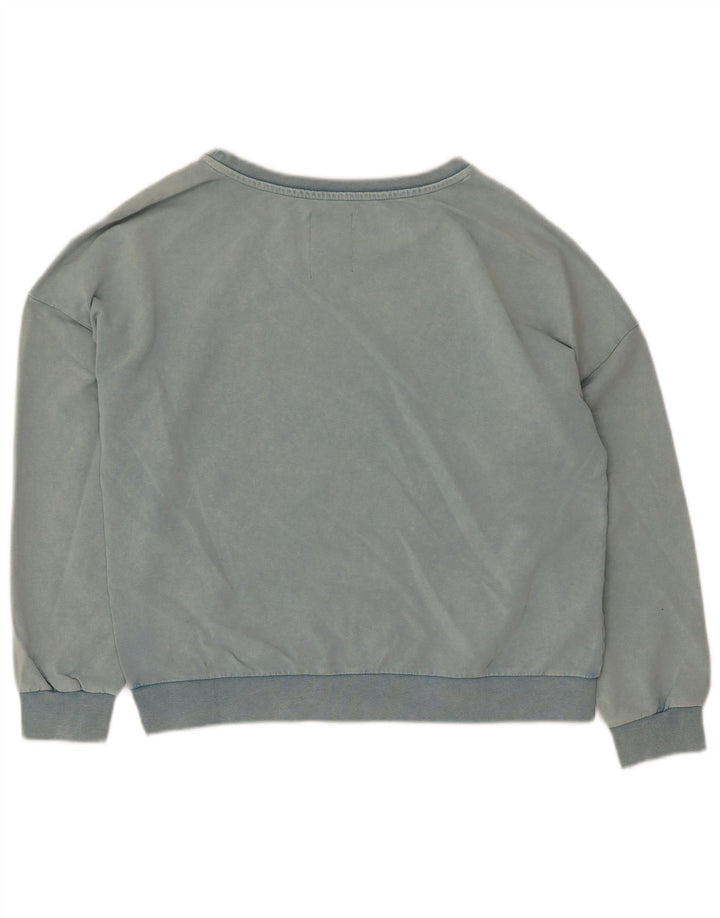 Γυναικείο Γραφικό Φούτερ Gaudi Jumper UK 14 Medium Blue Cotton