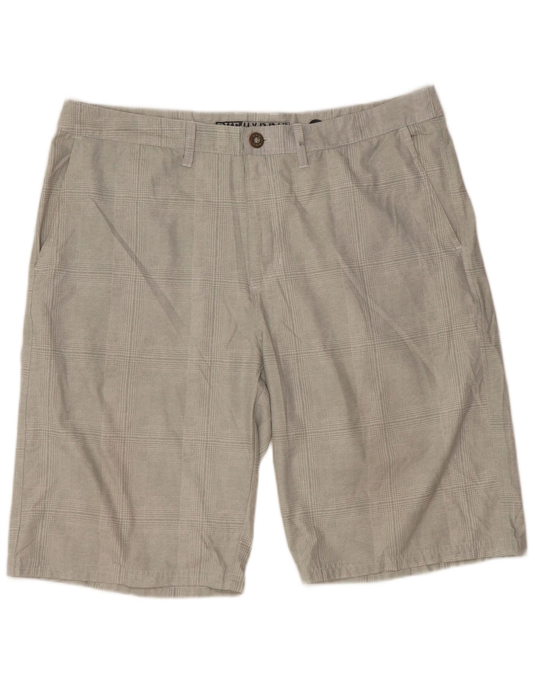 BKE Ανδρικό σορτς Chino Sports Fit W38 XL Grey Check
