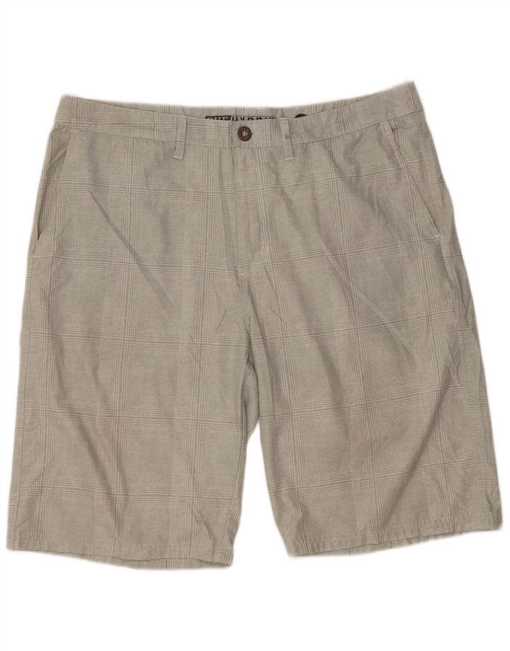 BKE Ανδρικό σορτς Chino Sports Fit W38 XL Grey Check