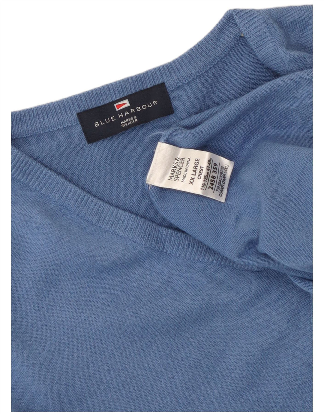 Marks & Spencer Ανδρικό Μπλε Χάρμπορ Γιλέκο Tank Top 2XL Μπλε Ακρυλικό
