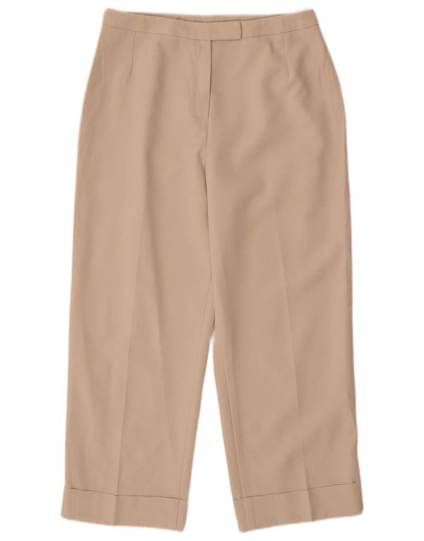 Marks & Spencer Γυναικείο ίσιο κομμένο παντελόνι UK 12 Medium W30 L24 Beige
