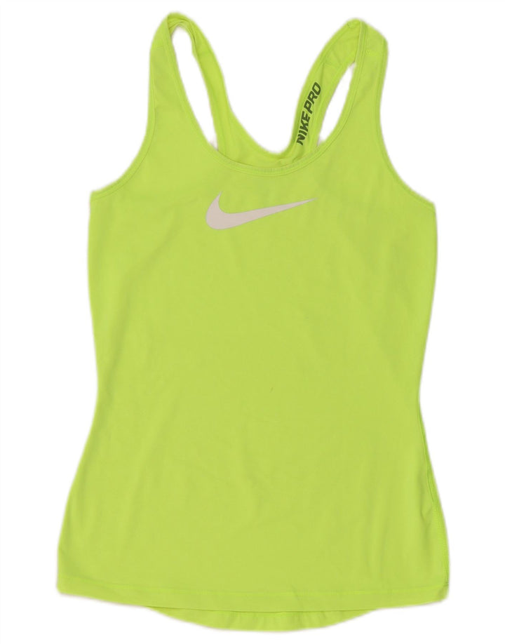Γυναικείο γραφικό γιλέκο NIKE τοπ UK 8 Small Green Synthetic