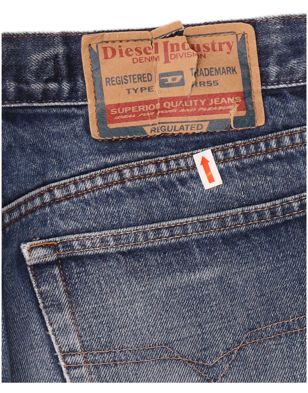 Ανδρικό τζιν DIESEL ίσιο W34 L33 Blue Cotton Classic