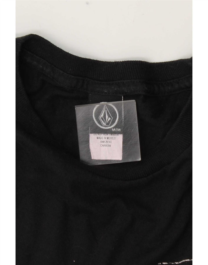 Ανδρικό γραφικό T-Shirt Volcom Top Μεσαίο μαύρο βαμβακερό