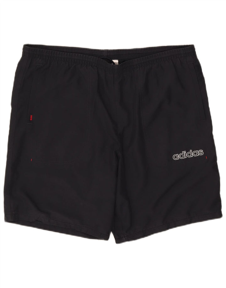 Ανδρικό αθλητικό σορτς Adidas μεγάλο μπλε ναυτικό πολυεστέρα