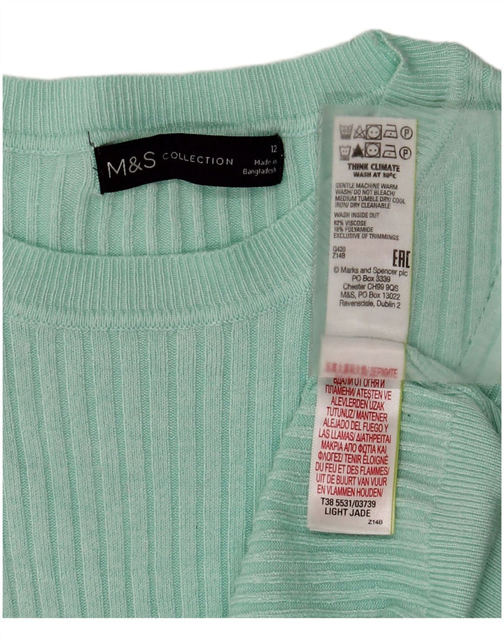 Marks & Spencer Γυναικείο πουλόβερ με λαιμόκαυστο UK 12 Medium Green