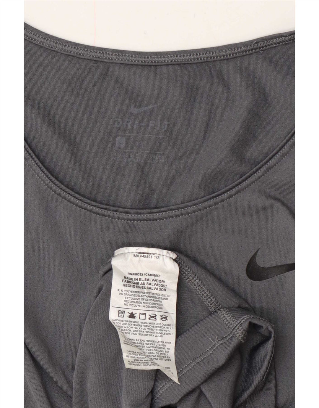 Γυναικείο T-shirt Nike Dri Fit Top UK 16 Large Grey Polyester