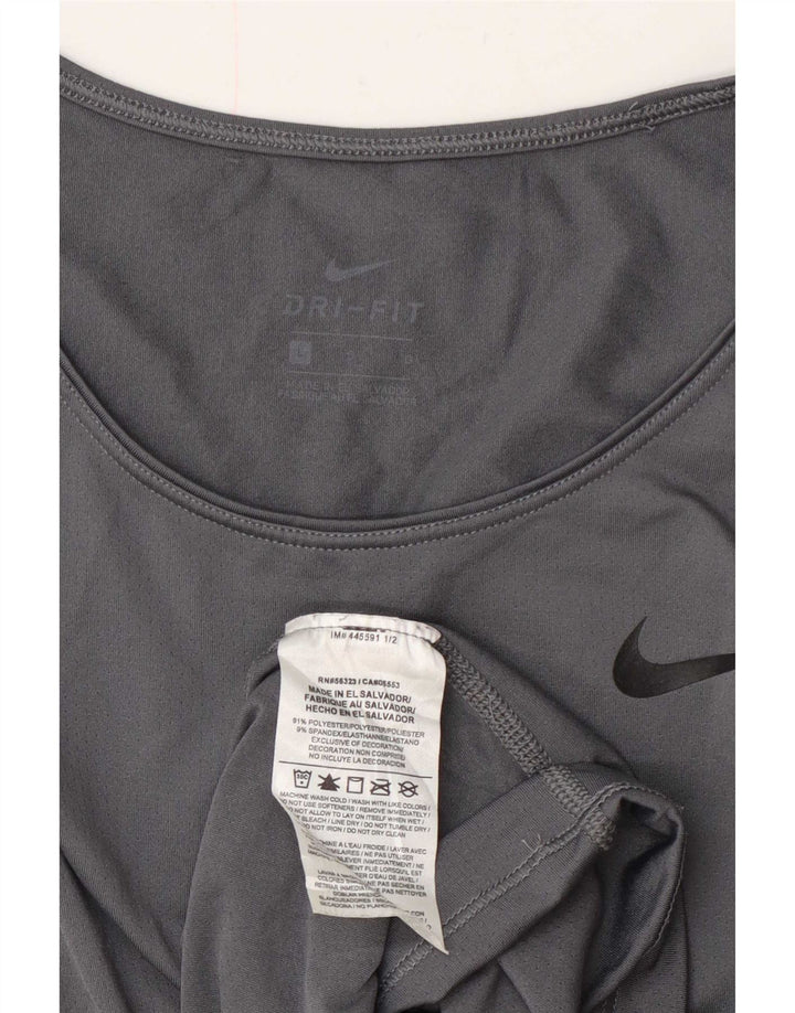 Γυναικείο T-shirt Nike Dri Fit Top UK 16 Large Grey Polyester