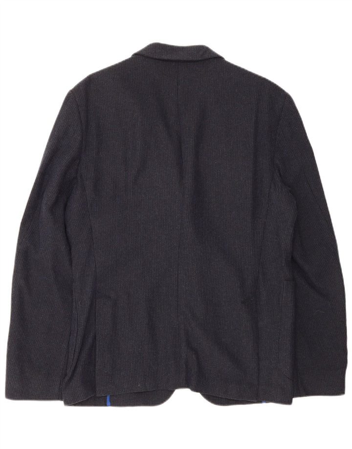 Joop Ανδρικό τζάκετ Blazer 2 κουμπιών IT 48 Medium Navy Blue Βαμβακερό