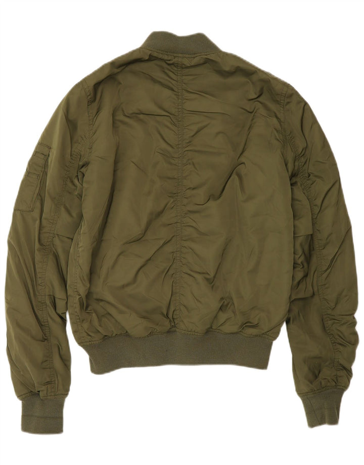 Topshop Γυναικείο μπουφάν Bomber με επένδυση UK 8 Small Green Polyester