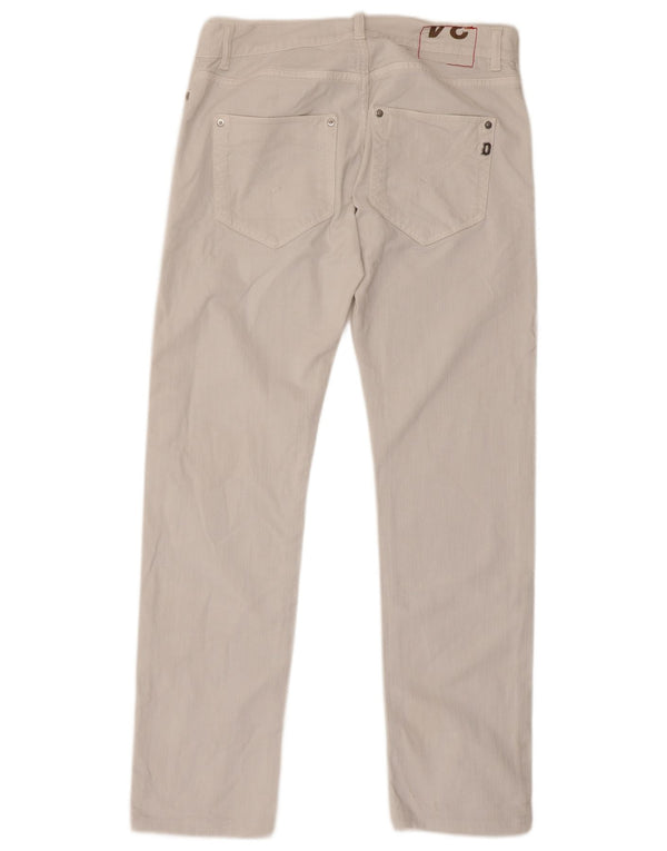 Dondup Ανδρικό Sam Straight Jeans W34 L32 Λευκό βαμβακερό