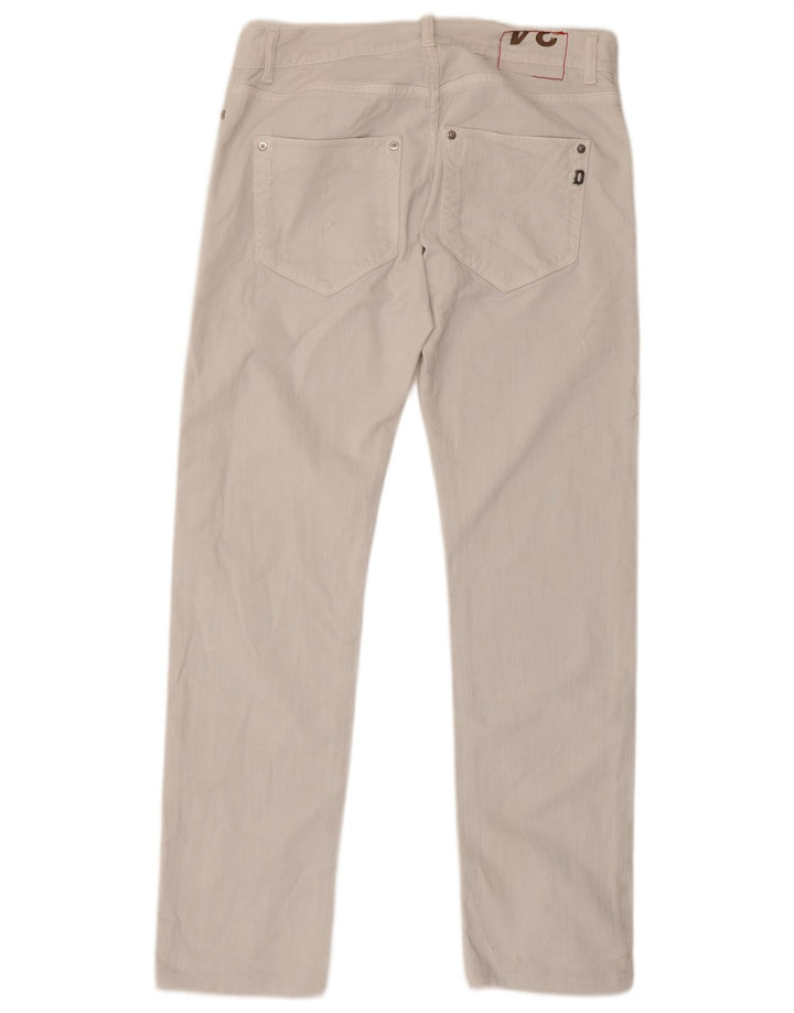 Dondup Ανδρικό Sam Straight Jeans W34 L32 Λευκό βαμβακερό