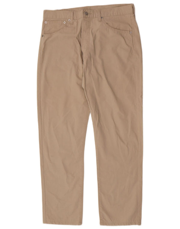 Levi's Mens 551 Straight Casual Παντελόνι W36 L28 Μπεζ βαμβακερό