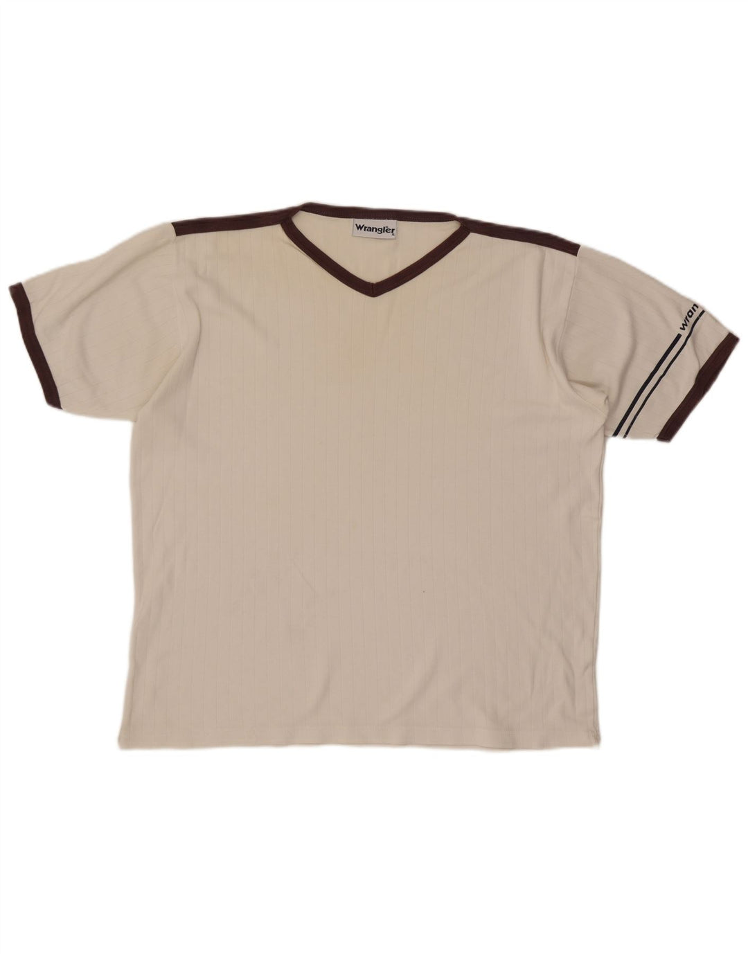 Ανδρικό T-Shirt Wrangler Top XL White Colourblock