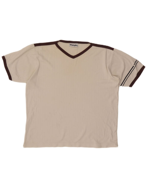 Ανδρικό T-Shirt Wrangler Top XL White Colourblock