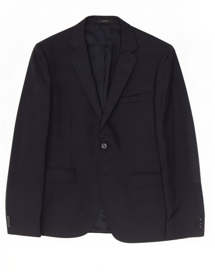 Massimo Dutti Ανδρικό σακάκι μπλέιζερ με 2 κουμπιά EU 52 Large Navy Blue