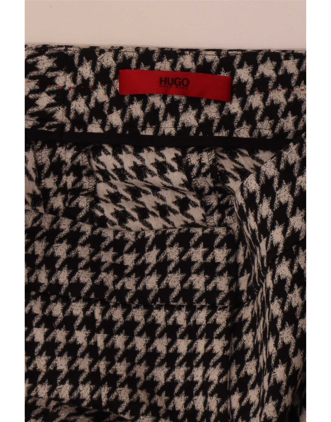 Hugo Boss Γυναικείο Slim Cropped Παντελόνι W28 L26 Μαύρο Houndstooth