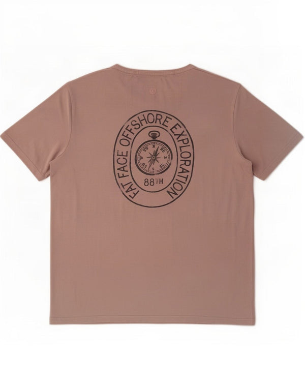Ανδρικό γραφικό T-Shirt Fat Face Top XL Ροζ βαμβακερό