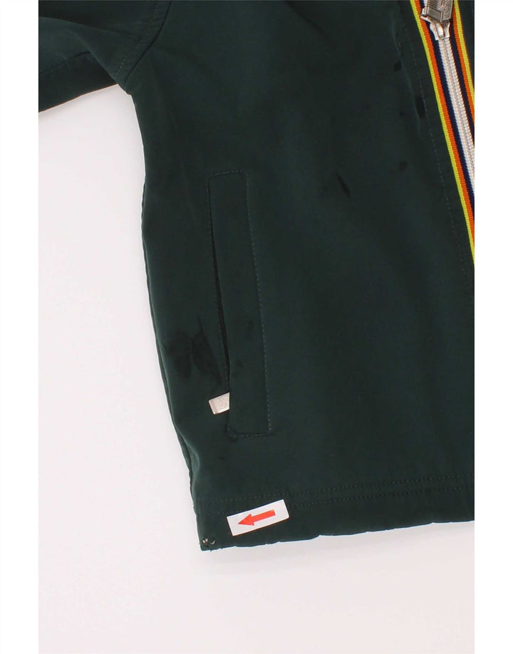 Μπουφάν K-Way Boys Hooded Windbreaker 4-5 Years Green Polyester