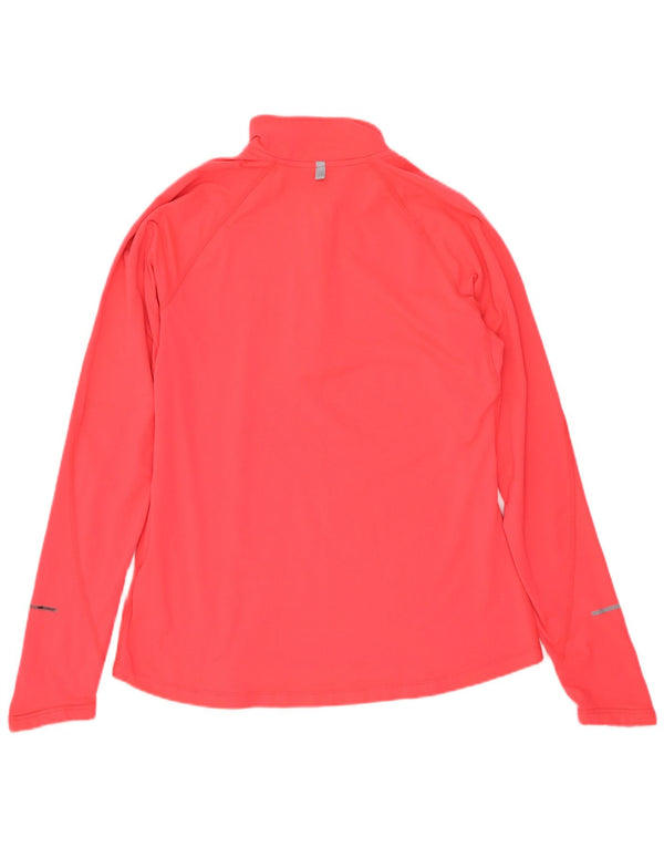 Γυναικεία φόρμα πουλόβερ με φερμουάρ Nike Dri Fit Top UK 12 Medium Pink